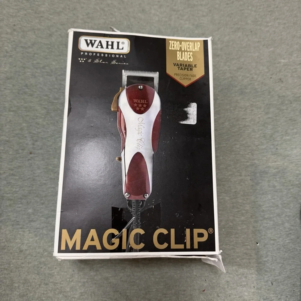 Wahl Magic Clip Hair Clipper Maroon Silver 5-Star Series 8451 Fade Trimmer
